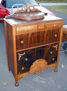 Old Ornate Chest with half circle lid - after